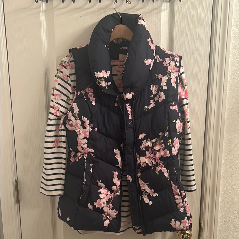 Floral Striped Long Sleeve Top